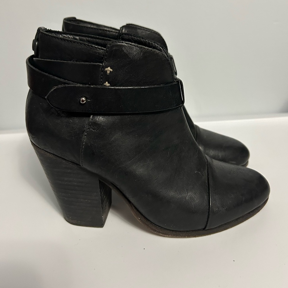 rag & bone Sleek Black Ankle Boots